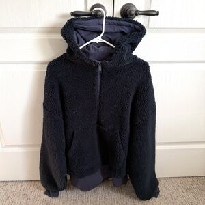 ALO Yoga Navy Sherpa Jacket